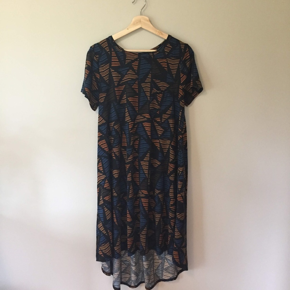 LulaRoe Geometric Design Carly Dress Small